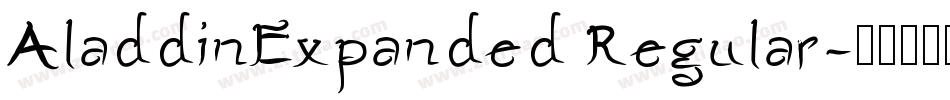AladdinExpanded Regular字体转换